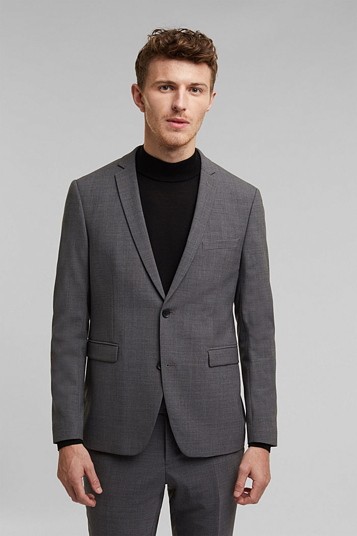 ACTIVE SUIT tailored jacket, wool blend