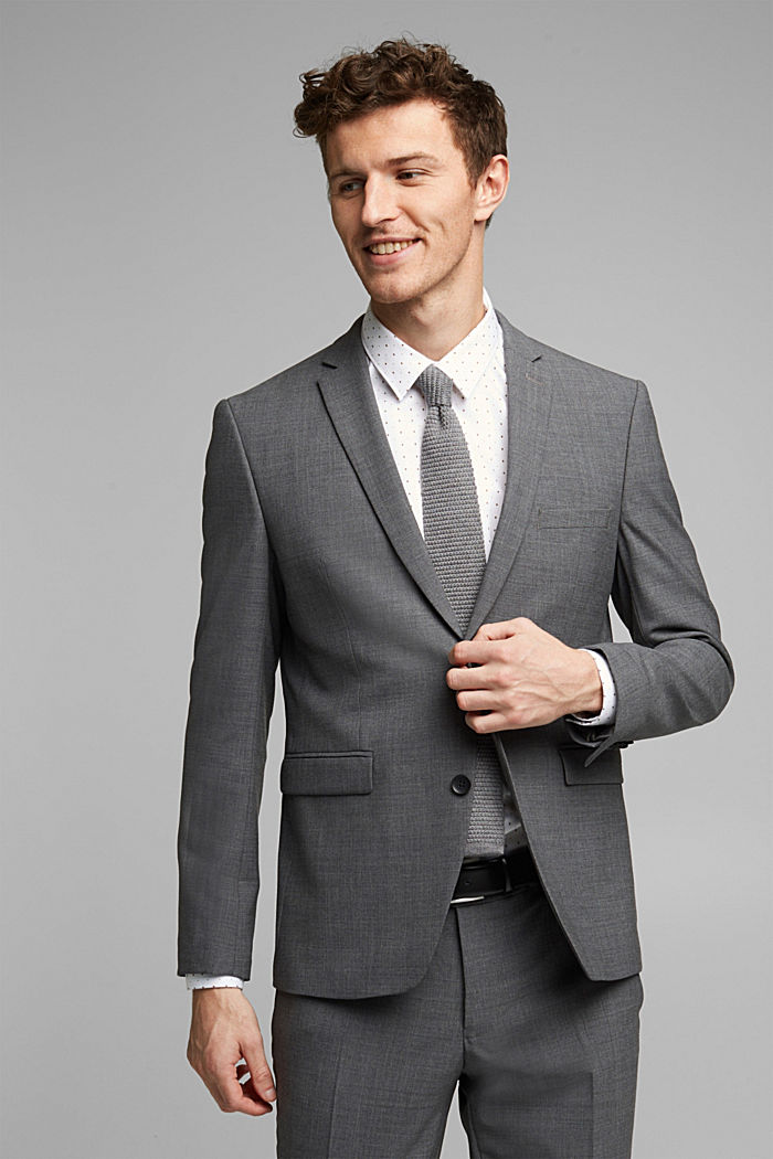 ACTIVE SUIT tailored jacket, wool blend