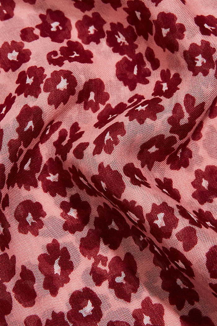 Recycelt: Loop-Schal mit Blumen-Muster, PINK, detail image number 2