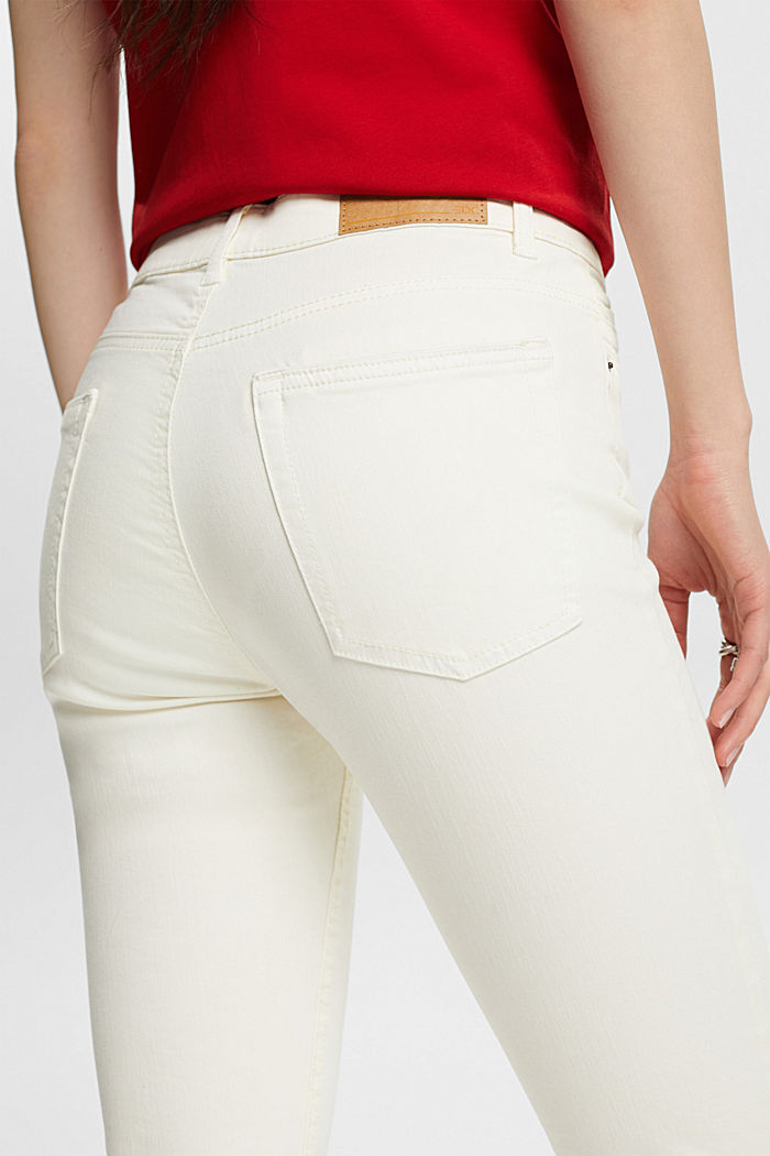 Pantalon corsaire en coton bio, WHITE, detail image number 2