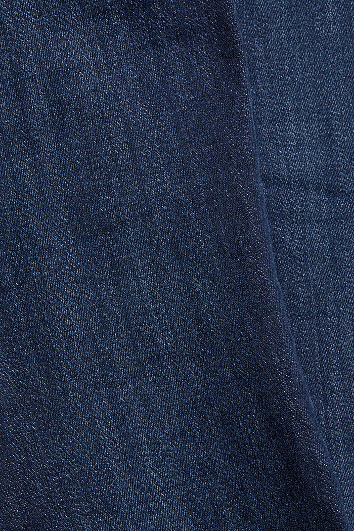 Dżinsy z mieszanki bawełnianej z elastanem, BLUE DARK WASHED, detail image number 4