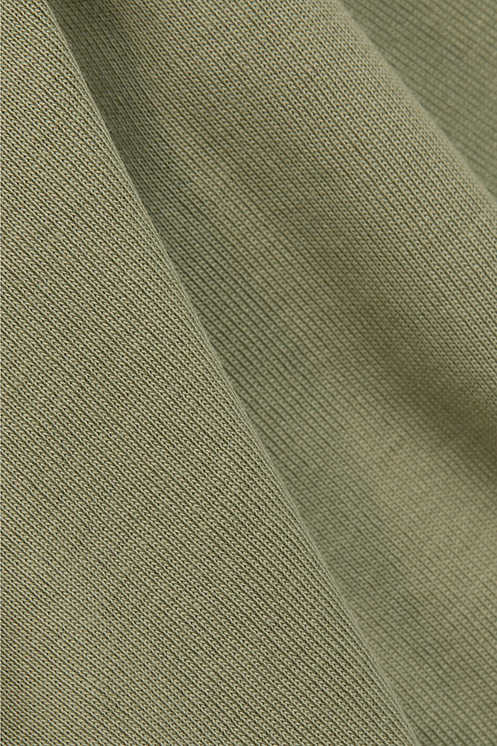 Jersey-Kleid aus Organic Cotton, KHAKI GREEN, detail image number 4