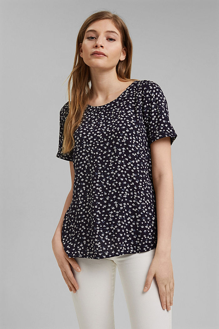 Print blouse with LENZING™ ECOVERO™