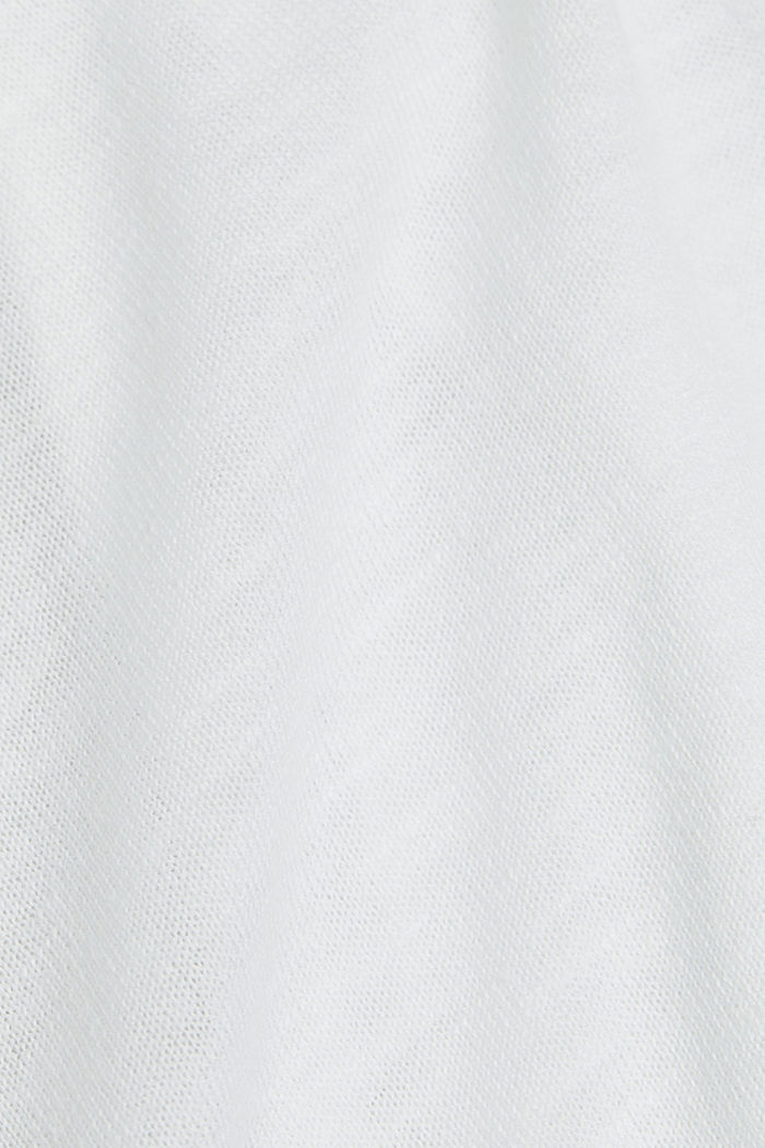 Cardigan à capuche, coton biologique, WHITE, detail image number 4