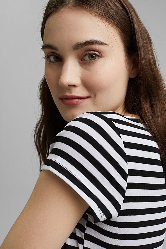 Striped T-shirt, 100% organic cotton