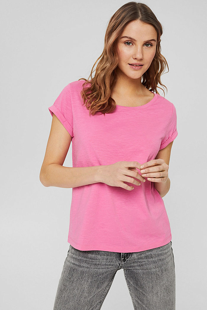 T-shirt van 100% organic cotton, PINK, detail image number 0