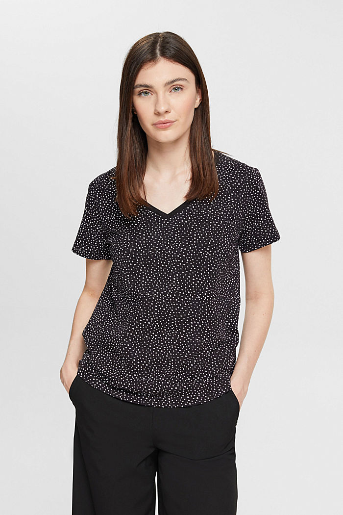 Shirt met print, van 100% organic cotton, BLACK, detail image number 0