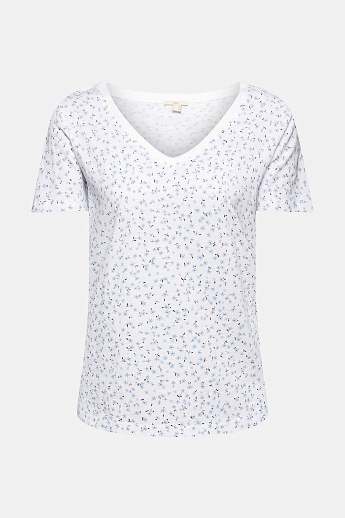 Shirt met print, van 100% organic cotton, WHITE, overview