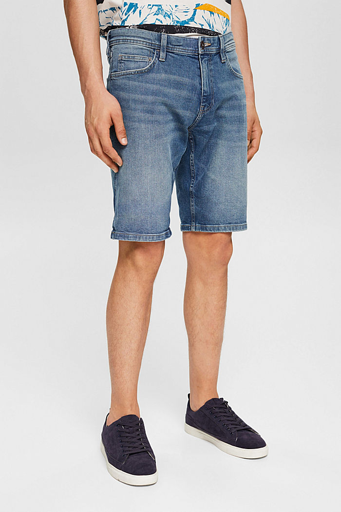 Organic cotton denim shorts