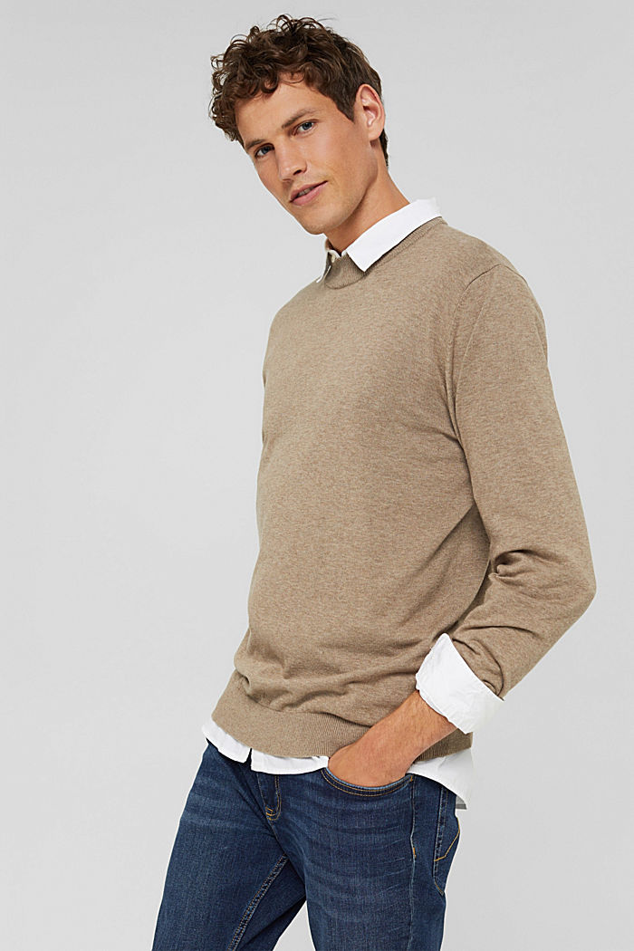 Sweter, 100% bawełna ekologiczna, BEIGE, detail image number 6