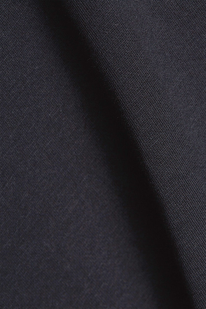 Jersey-T-Shirt aus 100% Bio-Baumwolle, BLACK, detail image number 4