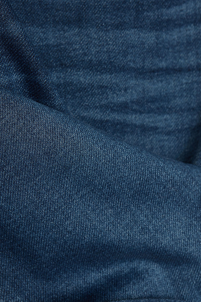 Jogger jeans met biologisch katoen, BLUE MEDIUM WASHED, detail image number 4
