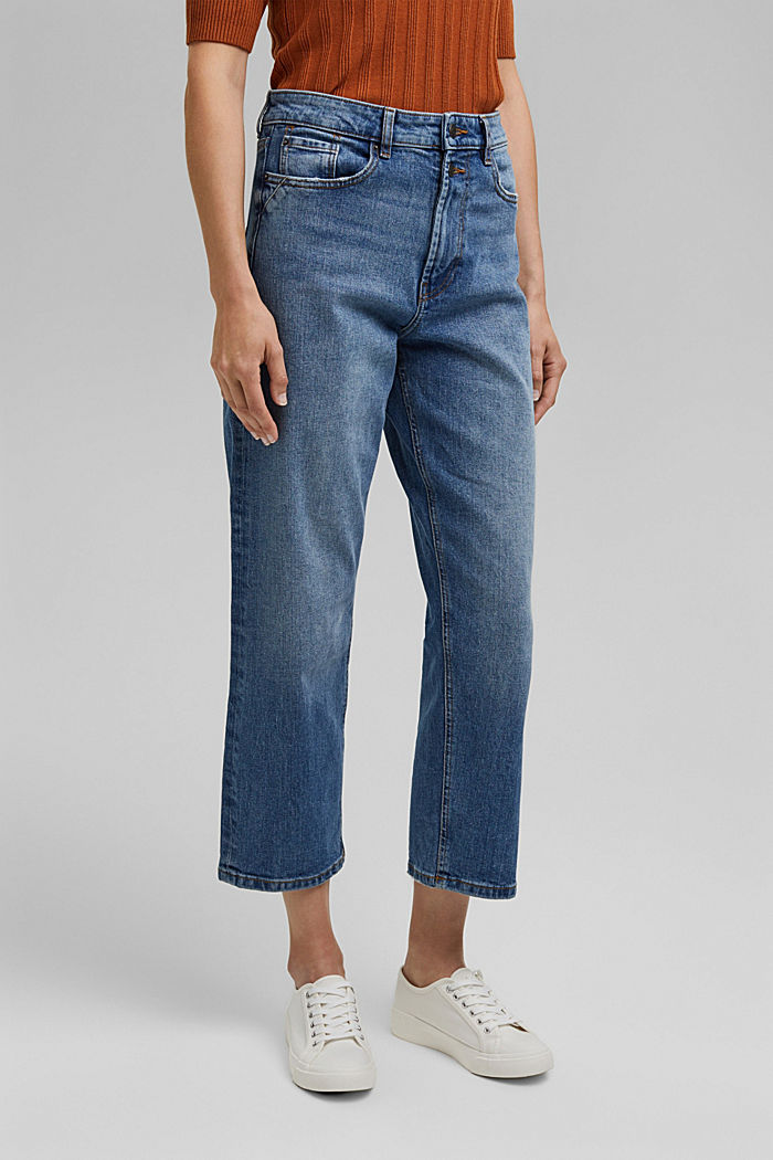 Enkellange jeans met modieus model
