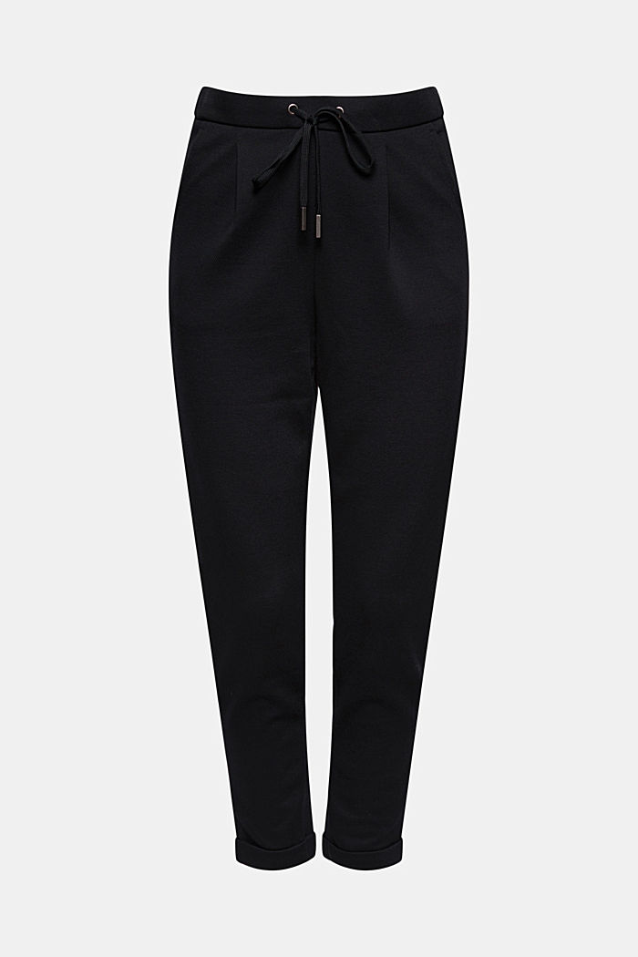 Recycled: Stretch trousers with an elasticated waistband