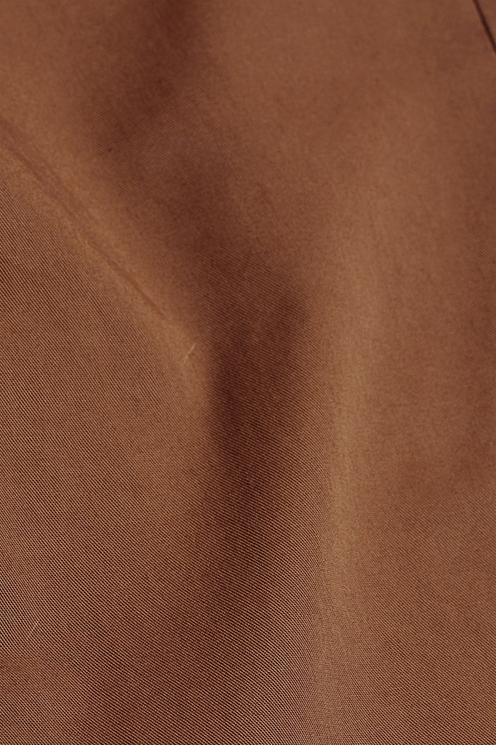 Chino met een hoge band,100% pima katoen, TOFFEE, detail image number 4