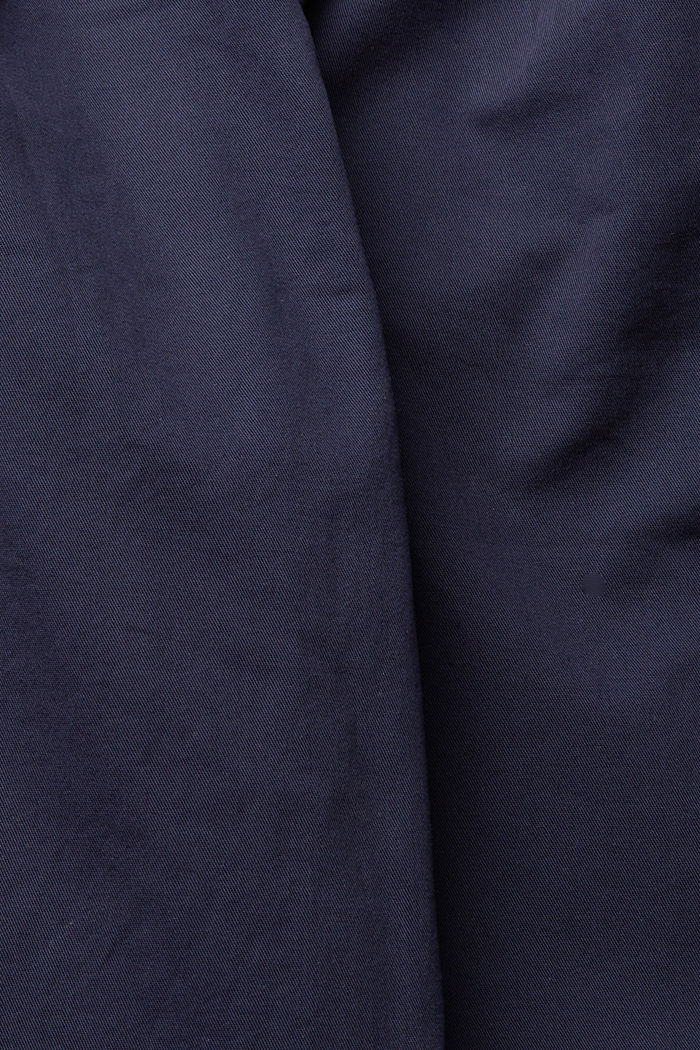 Chino met een hoge band,100% pima katoen, NAVY, detail image number 4