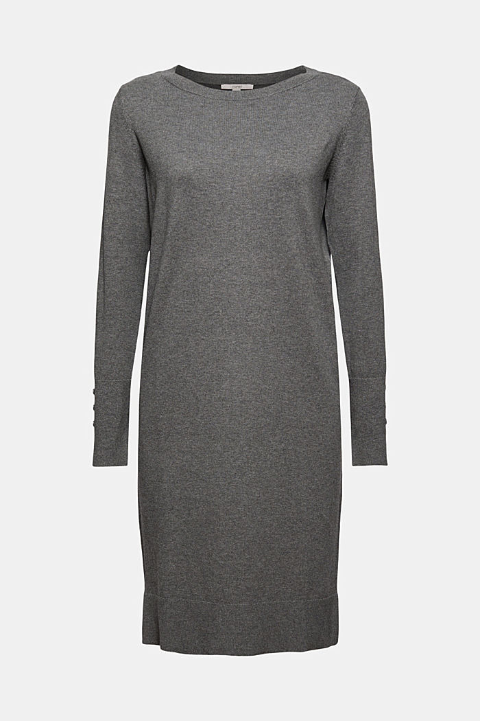 Basic knitted dress in an organic cotton blend