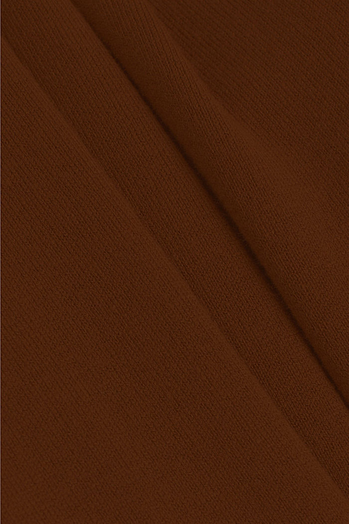 Vestido básico de punto en una mezcla de algodón ecológico, TOFFEE, detail image number 4