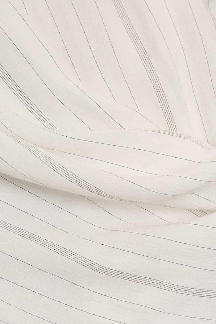 Chemisier à rayures style tunique, OFF WHITE, detail image number 4