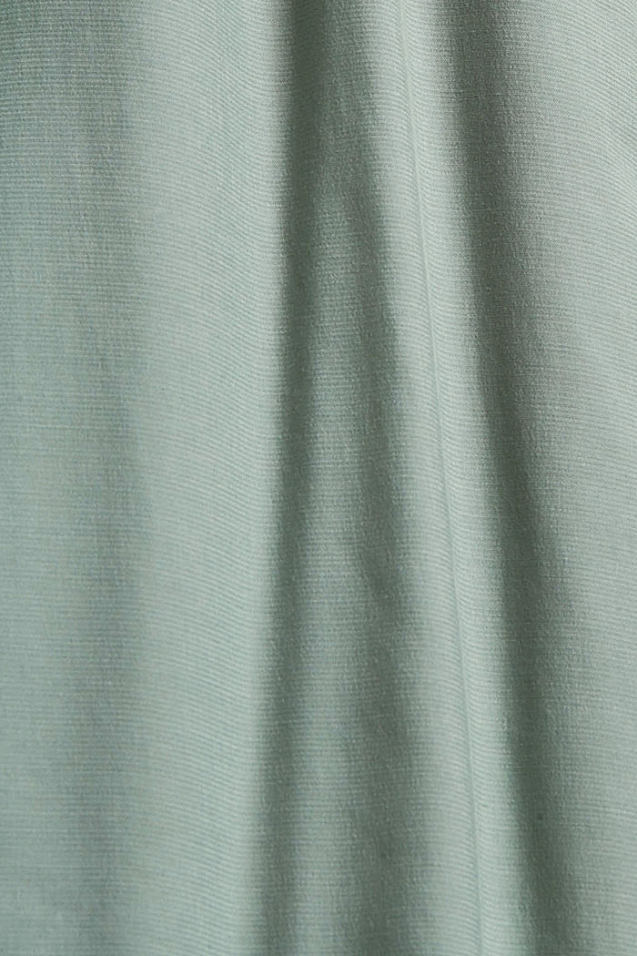 Lange blouse met LENZING™ ECOVERO™, DUSTY GREEN, detail image number 4