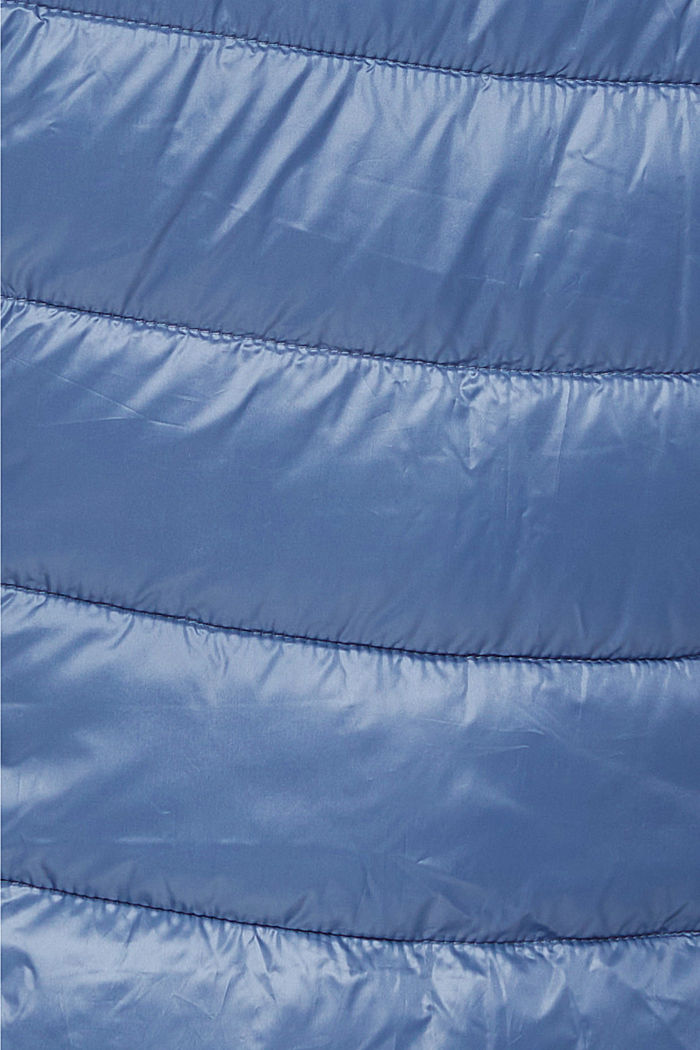 Recycelt: Weste mit abnehmbarer Kapuze, GREY BLUE, detail image number 4