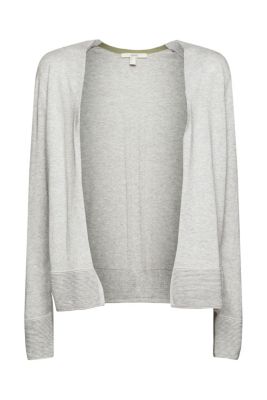 ESPRIT Cardigan en coton biologique mélangé