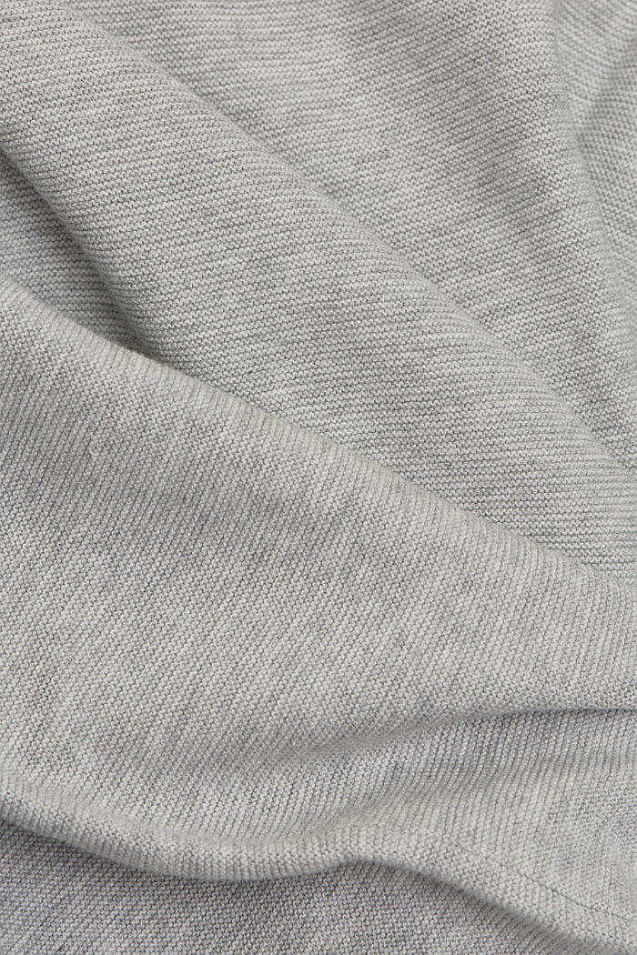 Knit jumper made of 100% organic cotton, LIGHT GREY, detail image number 4