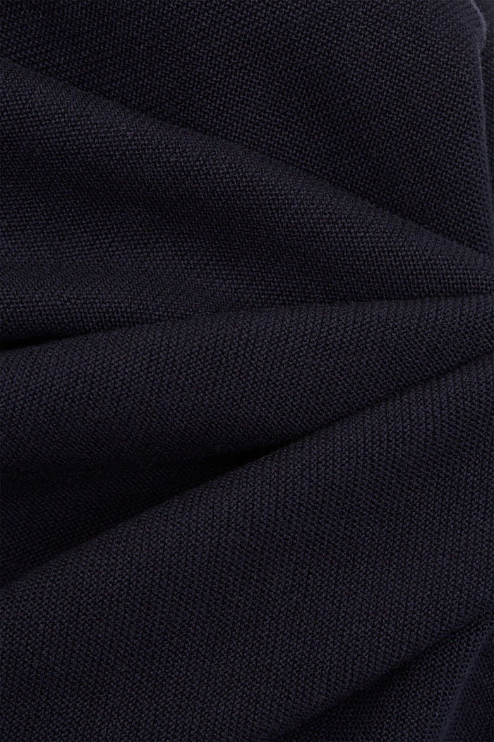 Gebreide trui van 100% biologisch katoen, NAVY, detail image number 4
