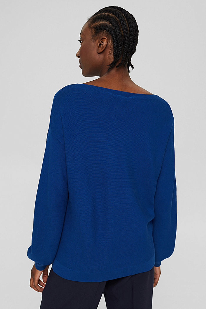 Jersey de punto en 100% algodón ecológico, BRIGHT BLUE, detail image number 3