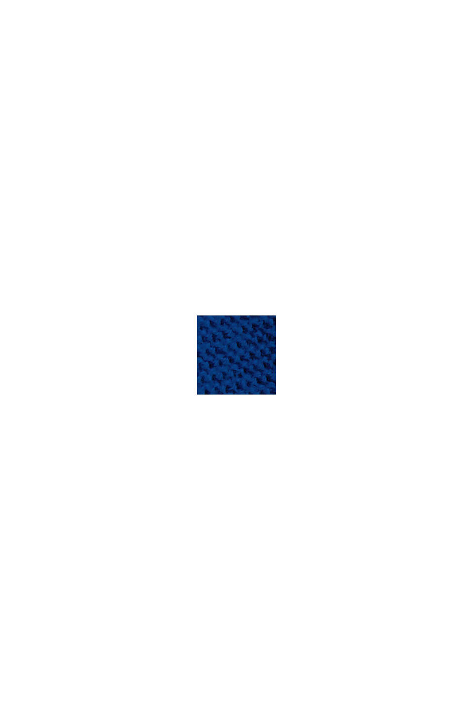 Pullover in maglia di 100% cotone biologico, BRIGHT BLUE, swatch