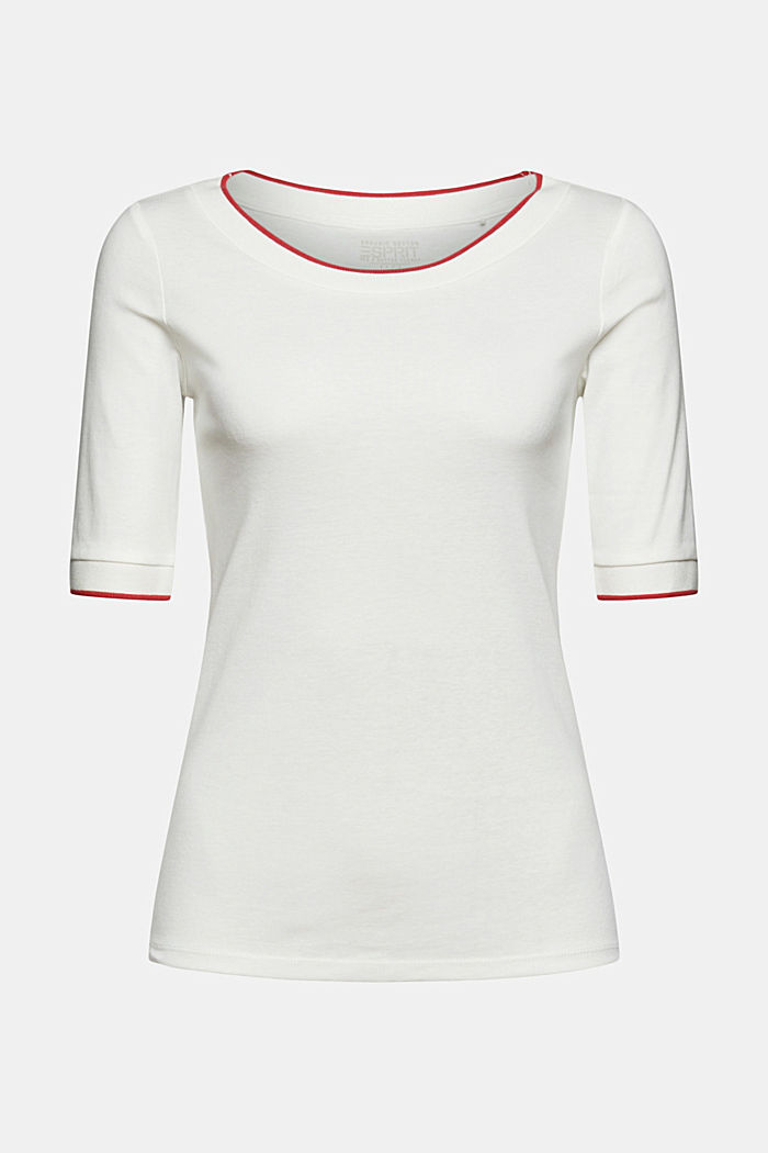 T-shirt 100 % coton biologique, OFF WHITE, detail image number 7