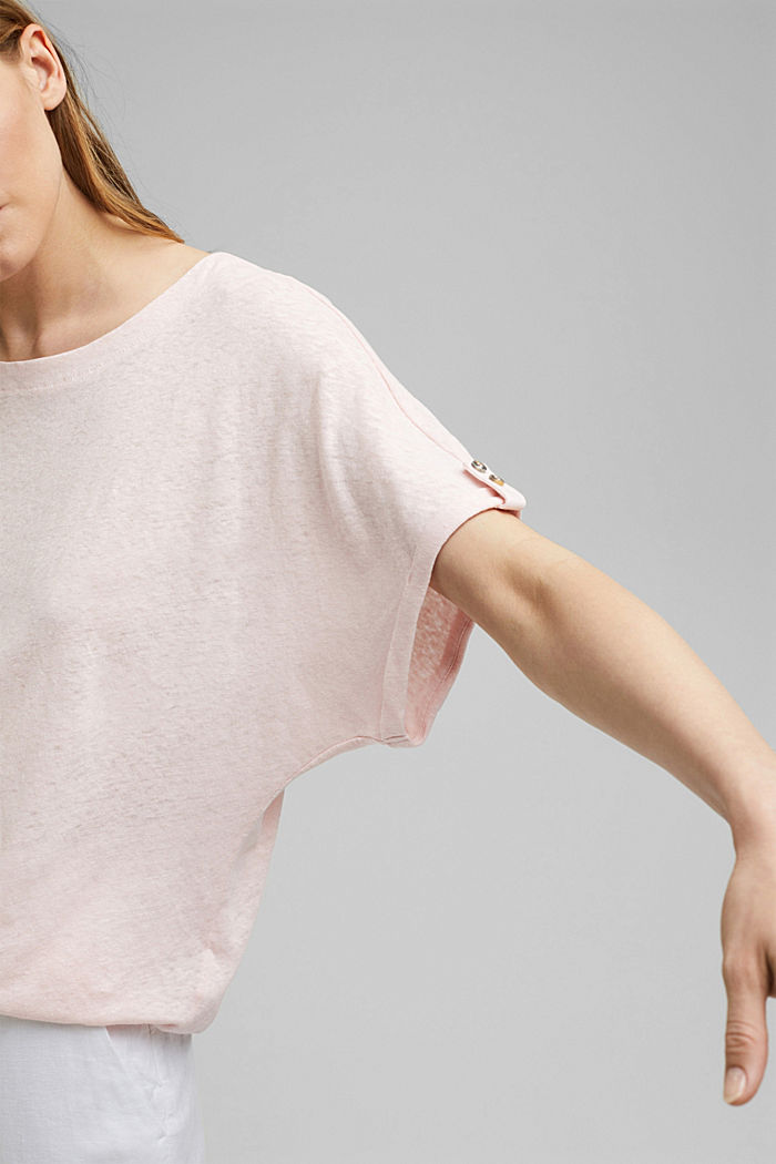 Cotton/linen blend T-shirt