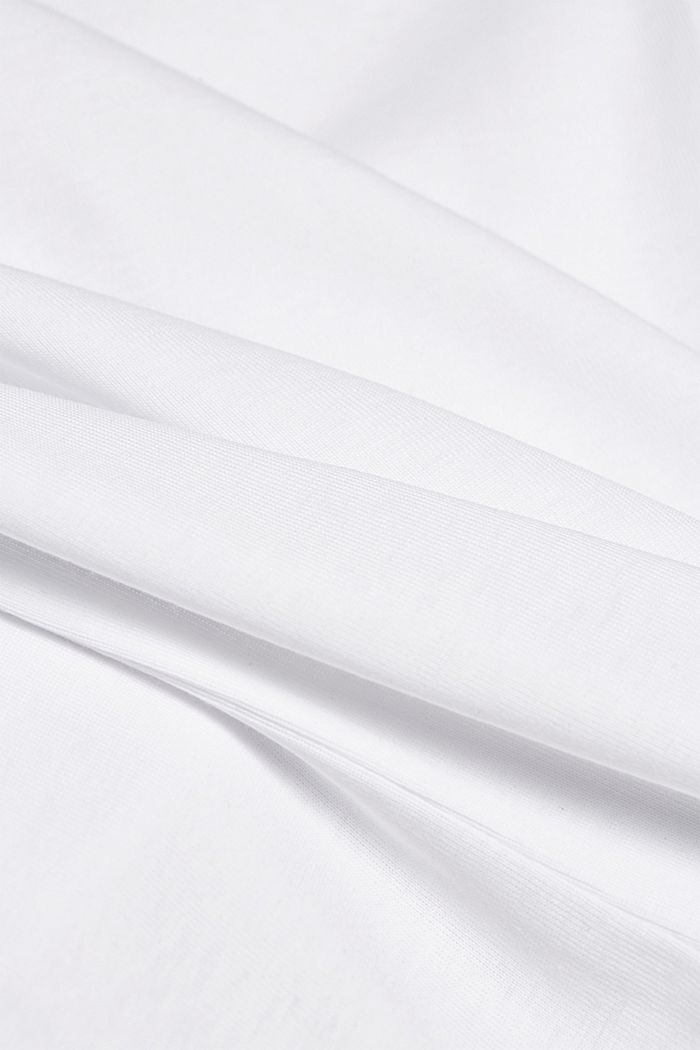 Shirt met 3/4-mouwen van biologisch katoen, WHITE, detail image number 4