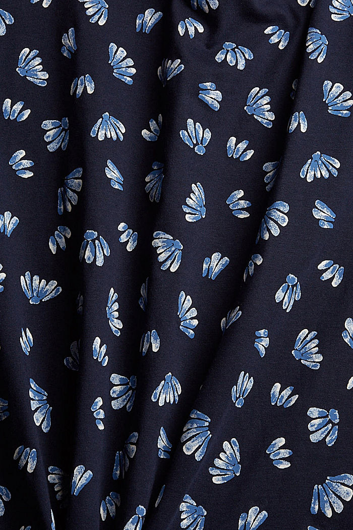 T-shirt met print van 100% biologisch katoen, NAVY BLUE, detail image number 4