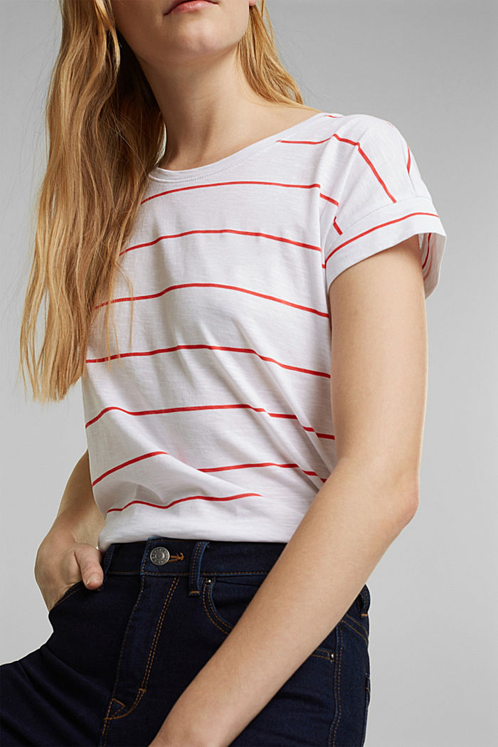 Streifen-Shirt aus 100% Organic Cotton, WHITE, detail image number 2