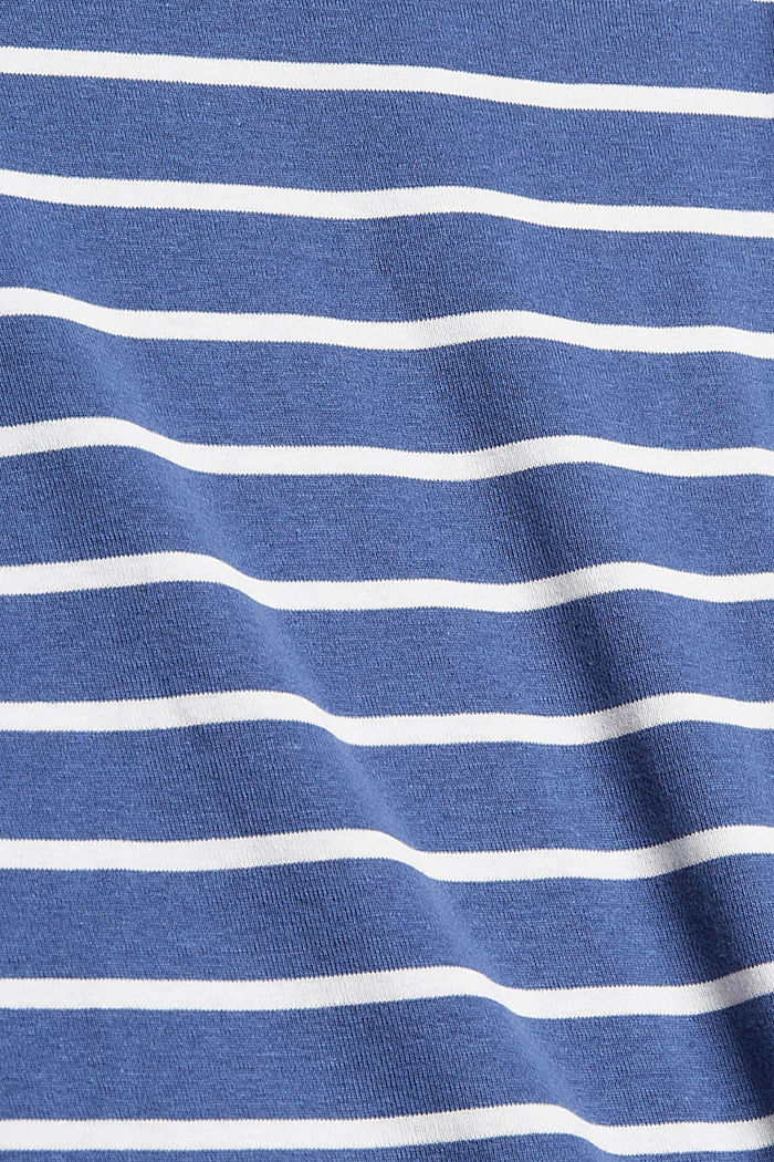 T-shirt rayé à manches longues, coton bio, BLUE LAVENDER, detail image number 4