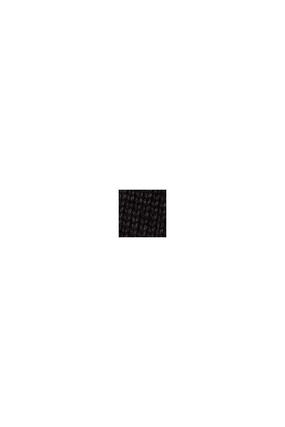 Basic pulovr ze 100% bavlny pima, BLACK, swatch