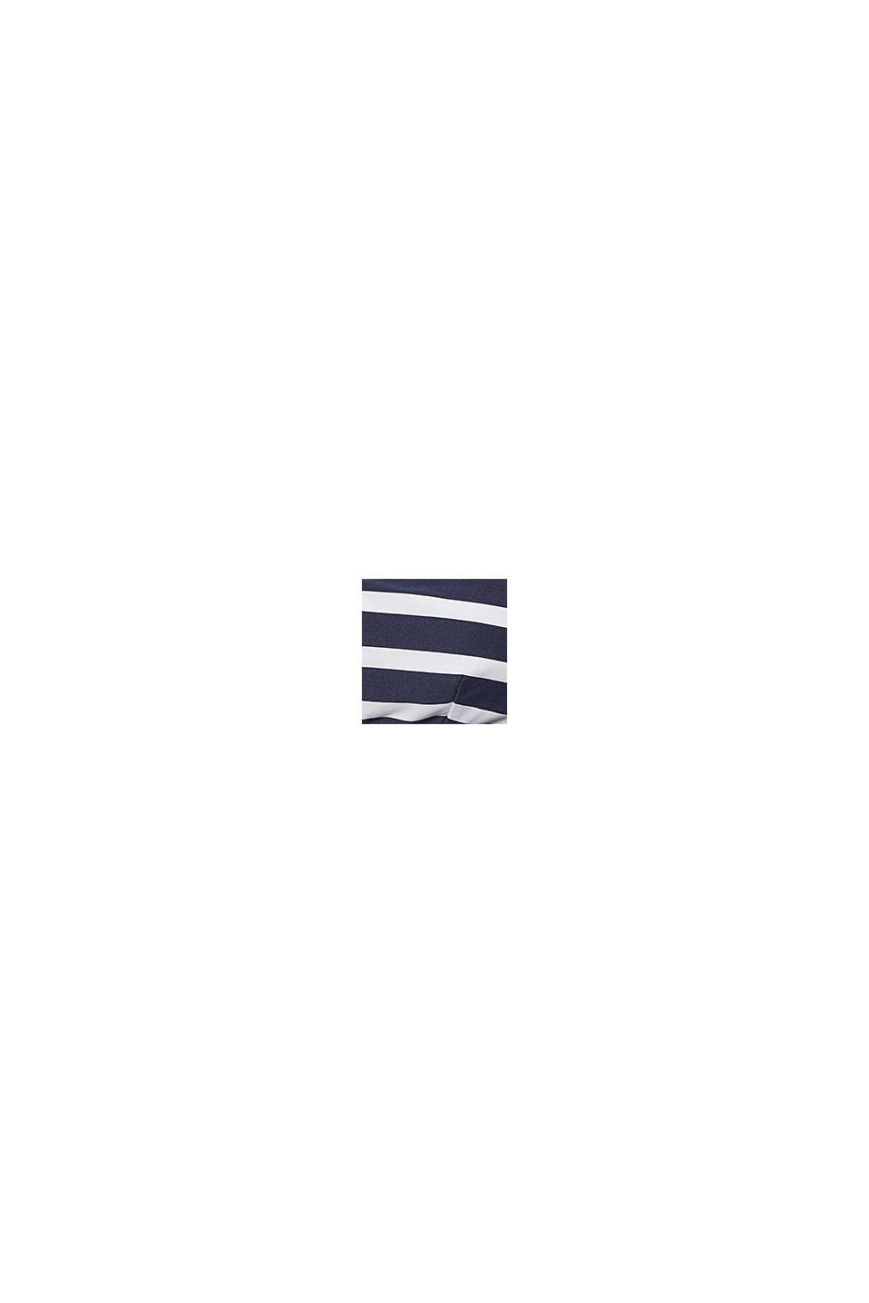 Padded crop top with stripes, NAVY, swatch