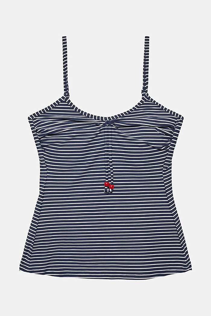 Recycled: Tankini top with stripes