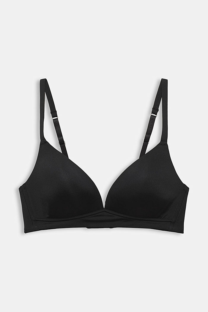 Recycled: padded, non-wired bra