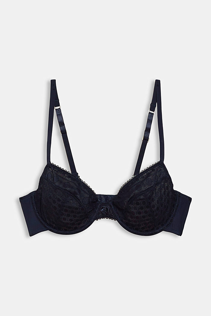 Recycled: Underwire bra in geometric lace