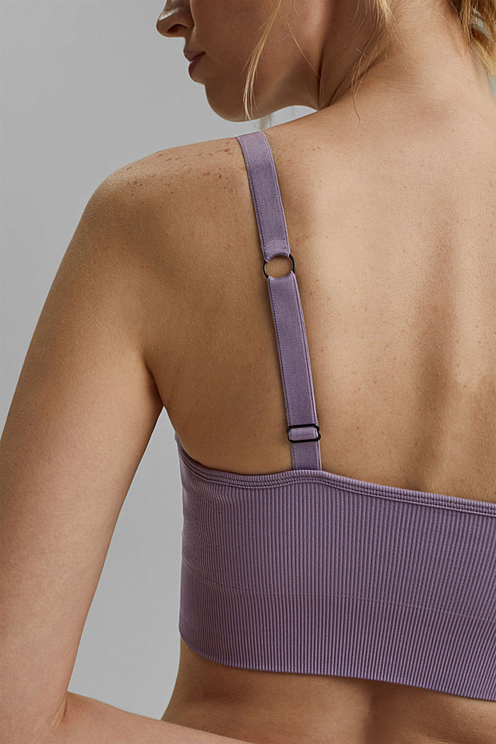 Recycled: seamless sports bra, MAUVE, detail image number 5