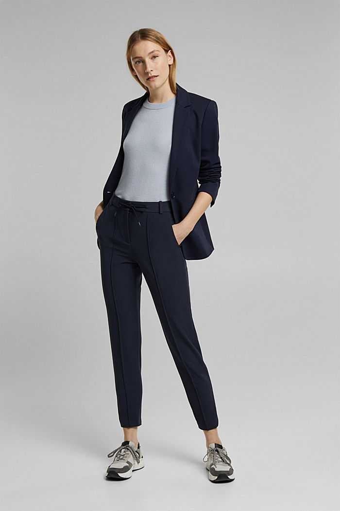 Two-way stretch trousers in a tracksuit style