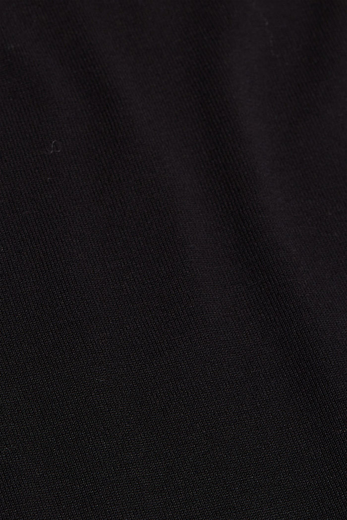 Gebreide jurk met LENZING™ ECOVERO™, BLACK, detail image number 5