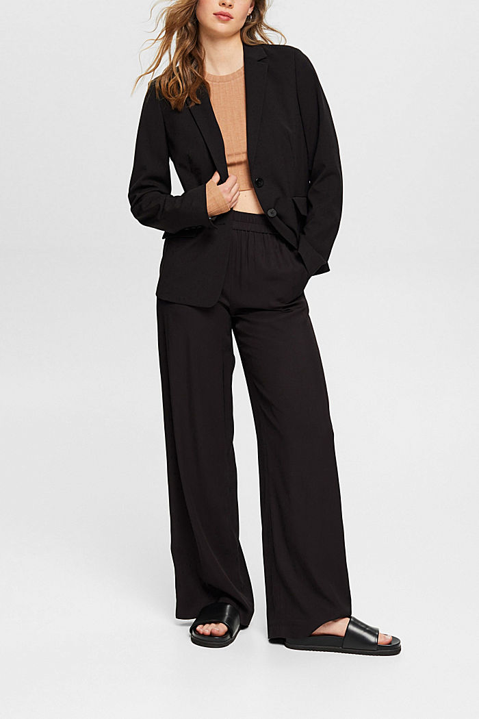 PURE BUSINESS mix & match blazer, BLACK, detail-asia image number 2