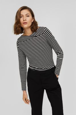 ESPRIT - Van TENCEL™/modal: gestreept shirt in onze e-shop