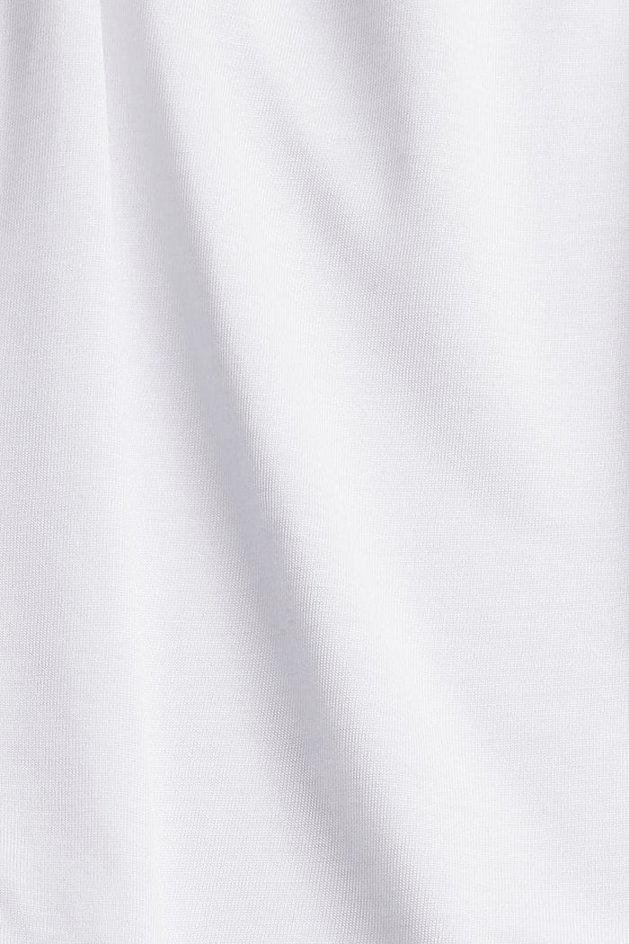 Van TENCEL™: T-shirt met afgeronde zoom, WHITE, detail image number 4