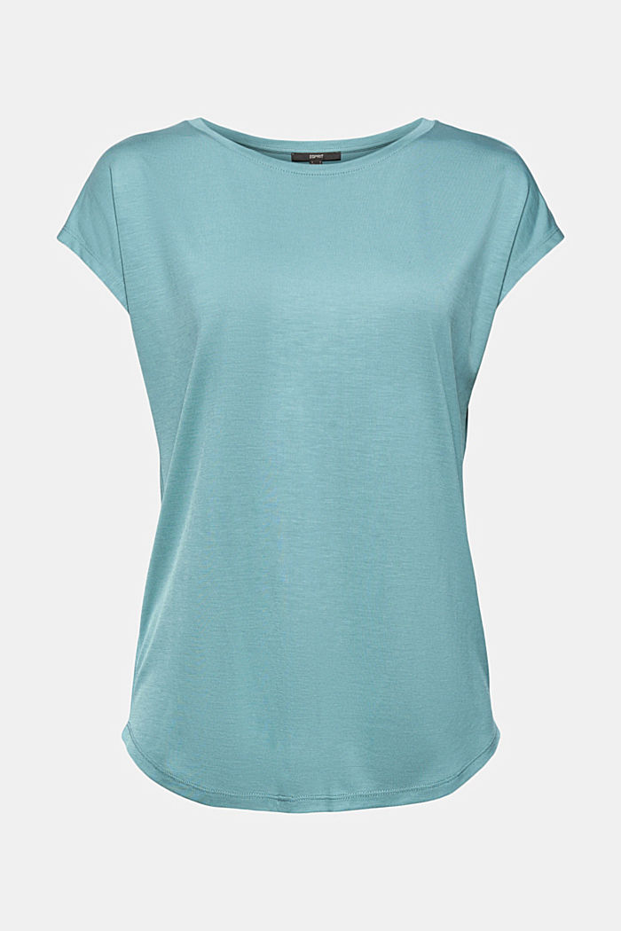 Made of TENCEL™: T-shirt with a rounded hem