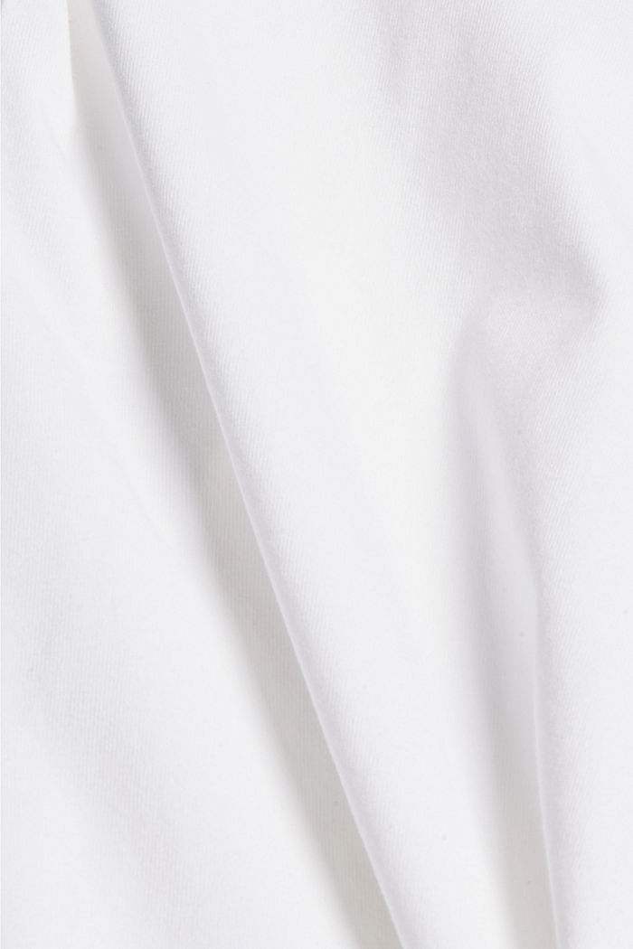 T-shirt basique, 100 % coton biologique, WHITE, detail image number 4