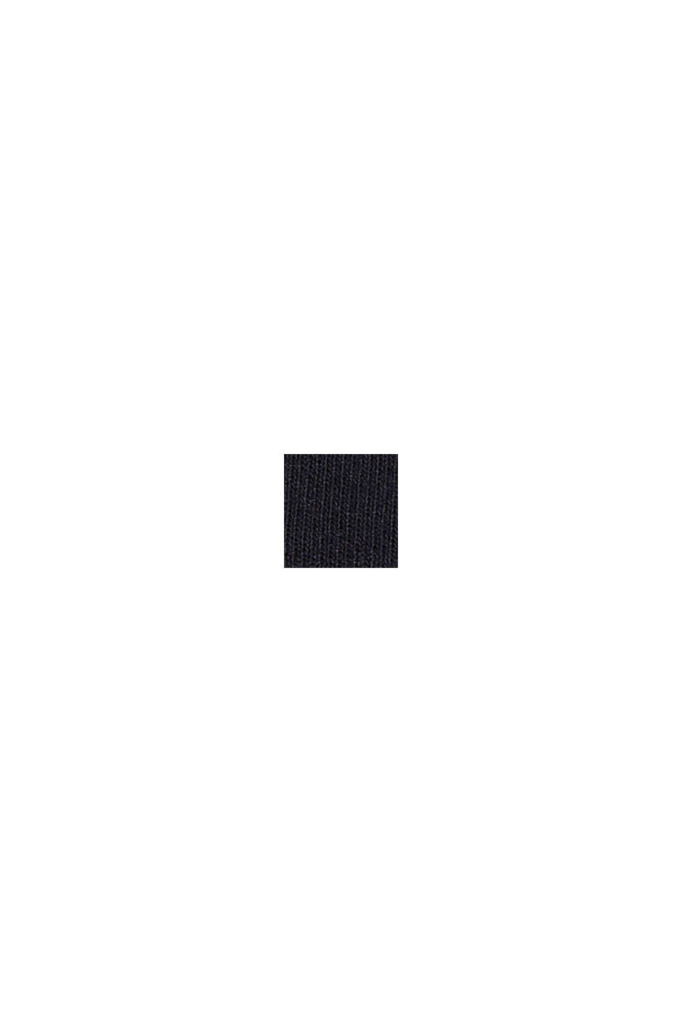 Jersey top met kant van LENZING™ ECOVERO™, BLACK, swatch
